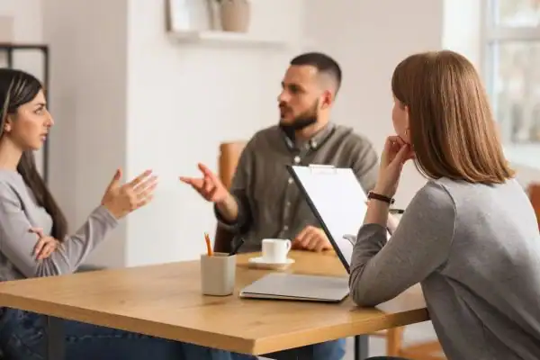 Image of couple access free mediation using family mediation voucher scheme Bournemouth